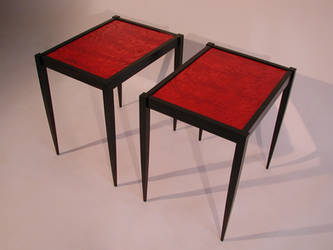 two small tables