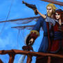 Guybrush Threepwood and Elaine