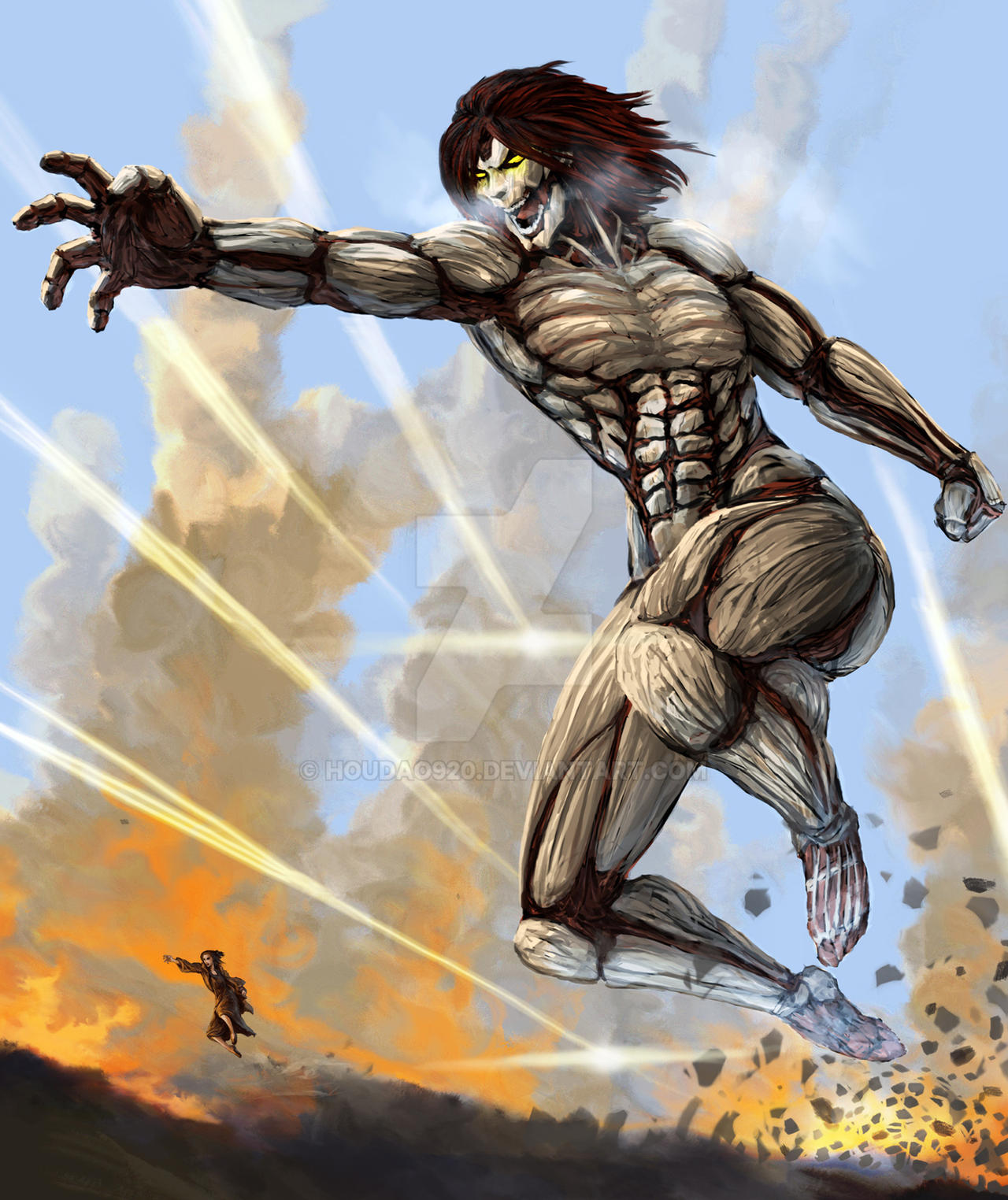 wallpapers Falco Gabi Braun Titan Form armored titan gabi by houdao920 on