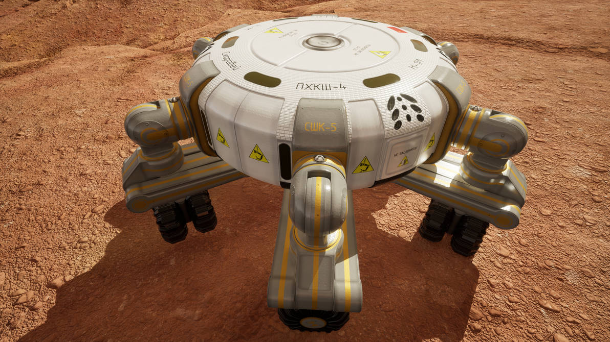 Deviated Rover Planet rover Folded state 1 by CrazySiberian on DeviantArt