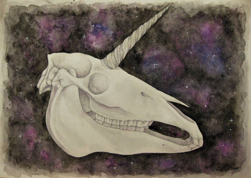 Unicorn Skull