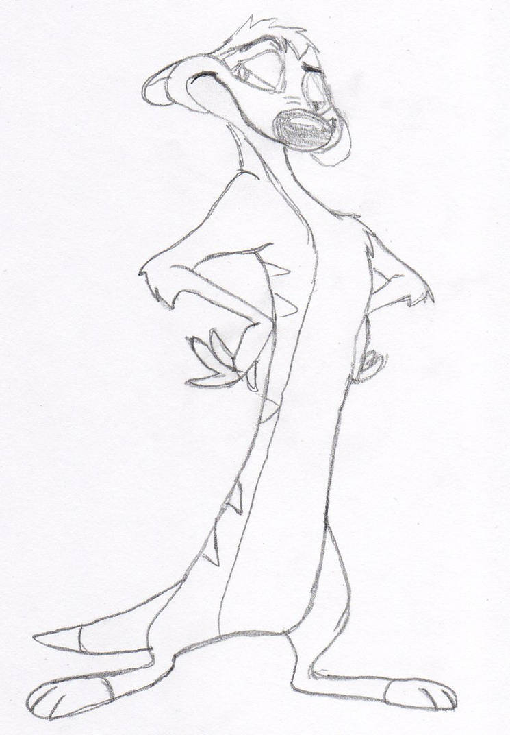 Timon Sketch by chees-dobles on DeviantArt