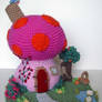 Crochet Mushroom Fantasy House