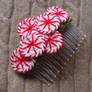 Crochet Peppermint Hair Comb