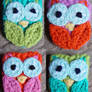 4 Crochet Owls