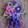 Crochet Corsage Purple Passion