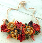 Fall Harvest Bib Necklace by meekssandygirl