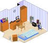 My room, pixelart - WIP