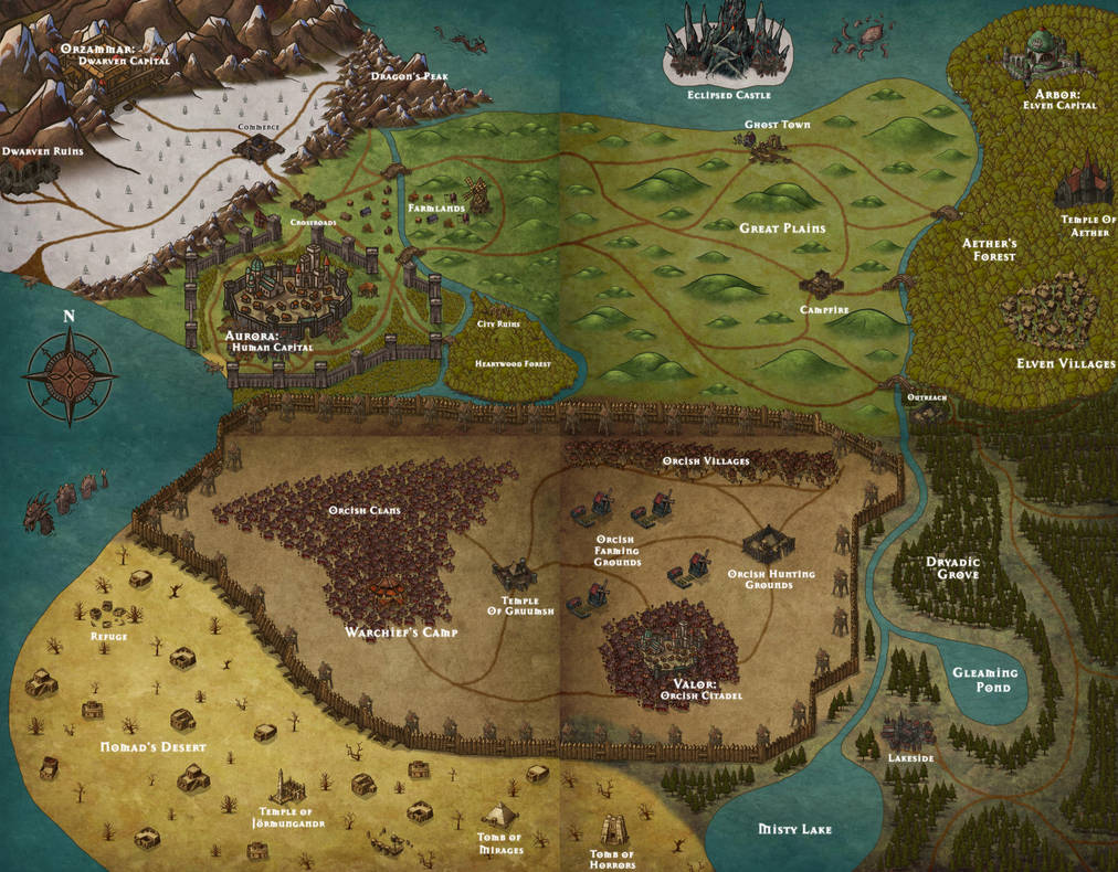 Crimson Moon World Map V3 by Jfelt45 on DeviantArt
