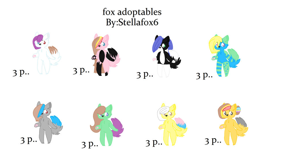Fox Adaptables fox adobtables by Stellafox6 on DeviantArt