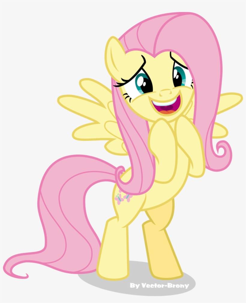MLP:FIM Fluttershy is Very Happy! (Used her base). by ElizabethStar4578 ...