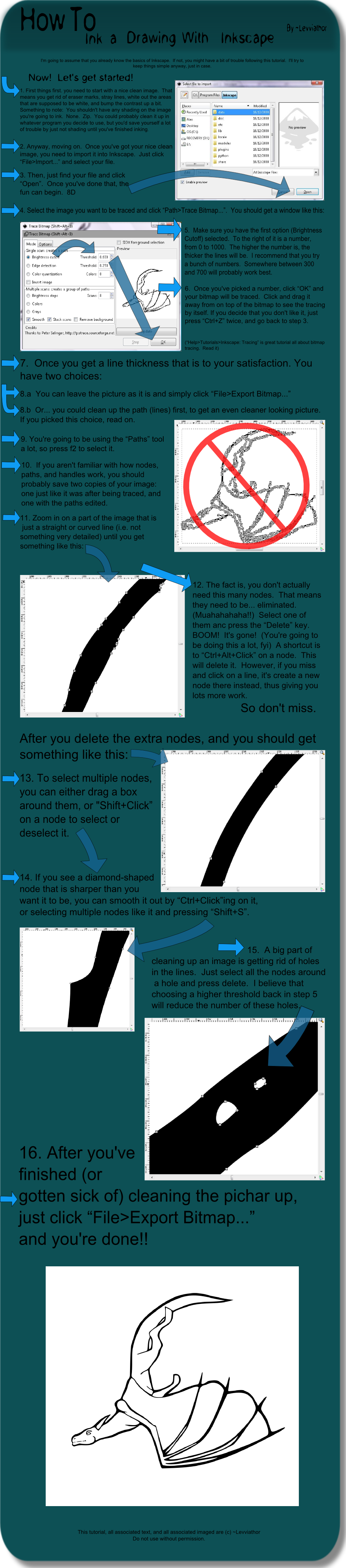 Tutorial - Inking in Inkscape by Levviathor on DeviantArt