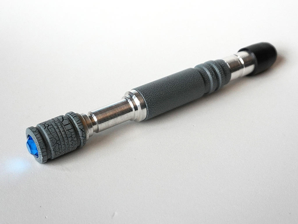 Custom Sonic Screwdriver, Gray Crackle