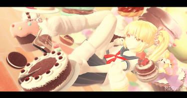 [MMD Yandere Simulator] Dessert - Rival-chan