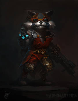 Steampunk Rocket Raccoon