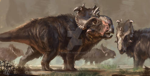 Pachyrhinosaurus speculative coat by RAPHTOR