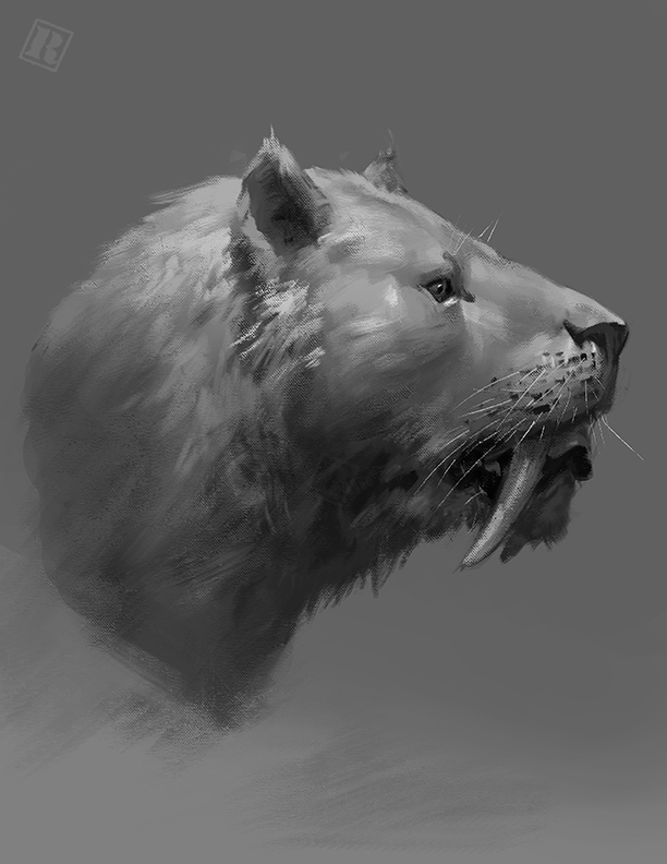 Smilodon head