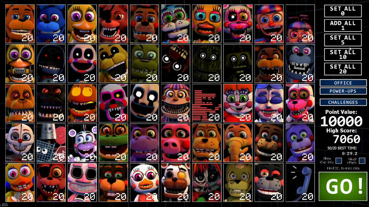 Five Nights at Freddy's 4 Ultimate Custom Night by PyjamaDog on DeviantArt