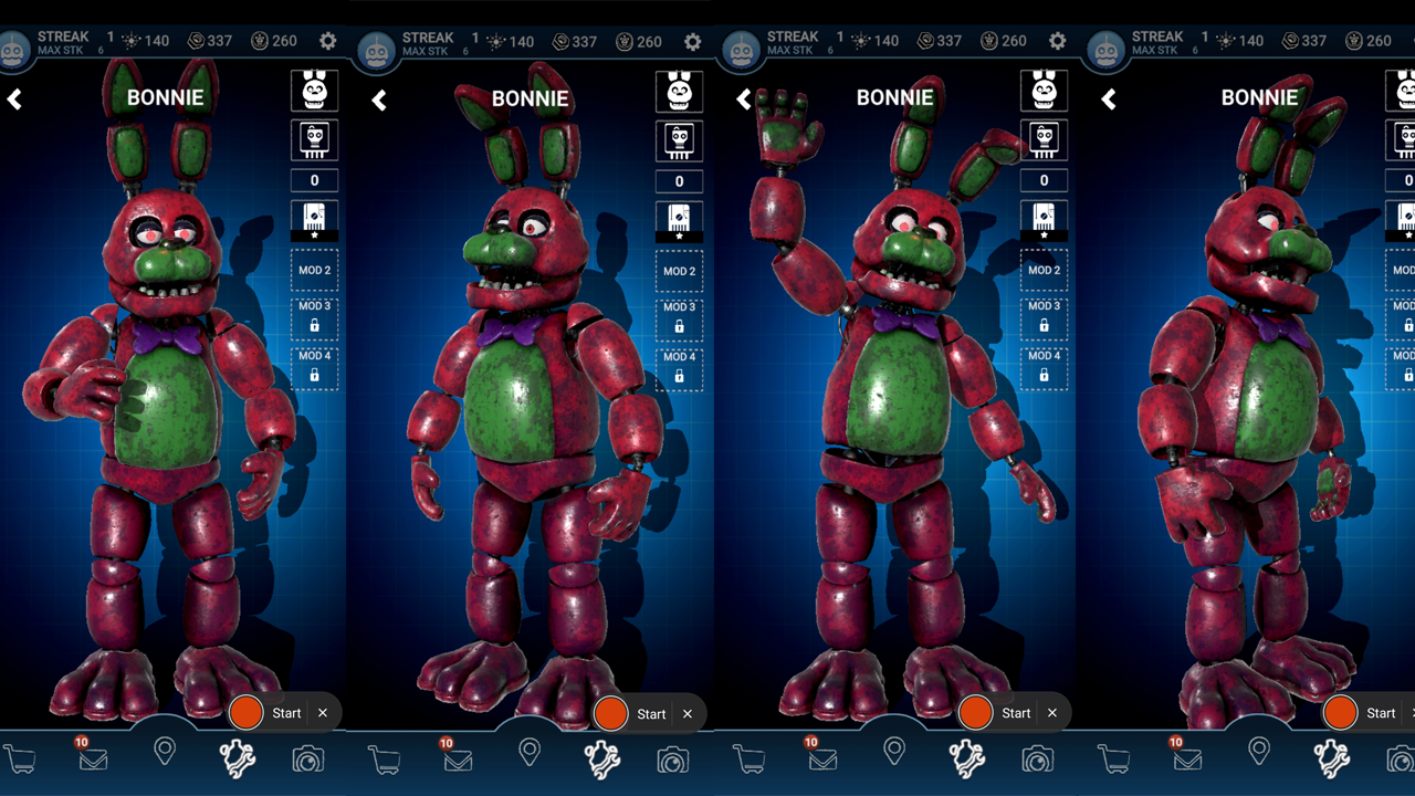 Blacklight Bonnie in FNaF AR! Mod! by RealZBonnieXD on DeviantArt