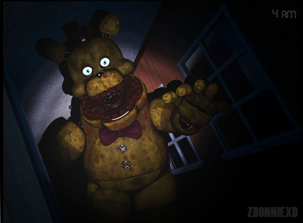 1983/1987 Fredbear in FNaF 4 by RealZBonnieXD on DeviantArt