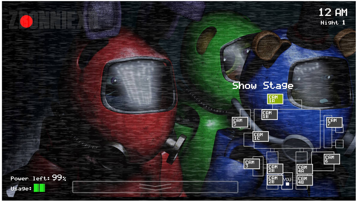 Five Nights At Among Us By Realzbonniexd On Deviantart