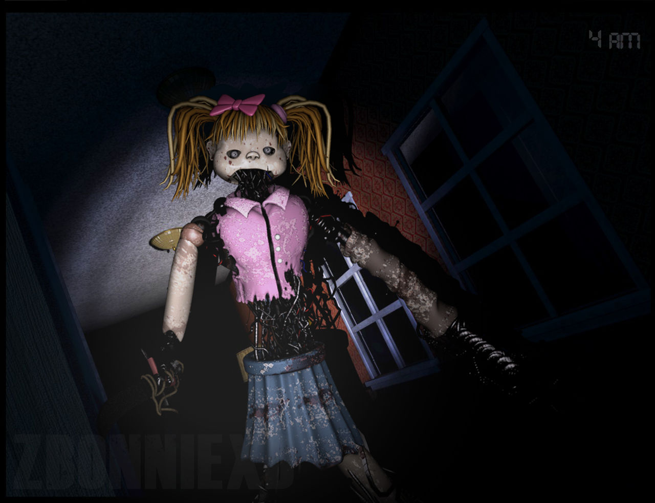 Nightmare Vanny in FNaF 4! by RealZBonnieXD on DeviantArt