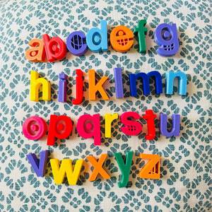 TVOKIDS Uppercase Alphabet 3D Printed Letters Logo 3D Printing 