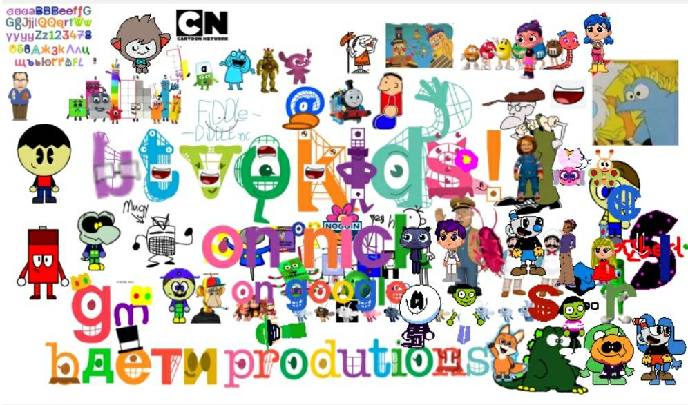 TVOKids.com Logo (New-Colored Version but with Flowers) 