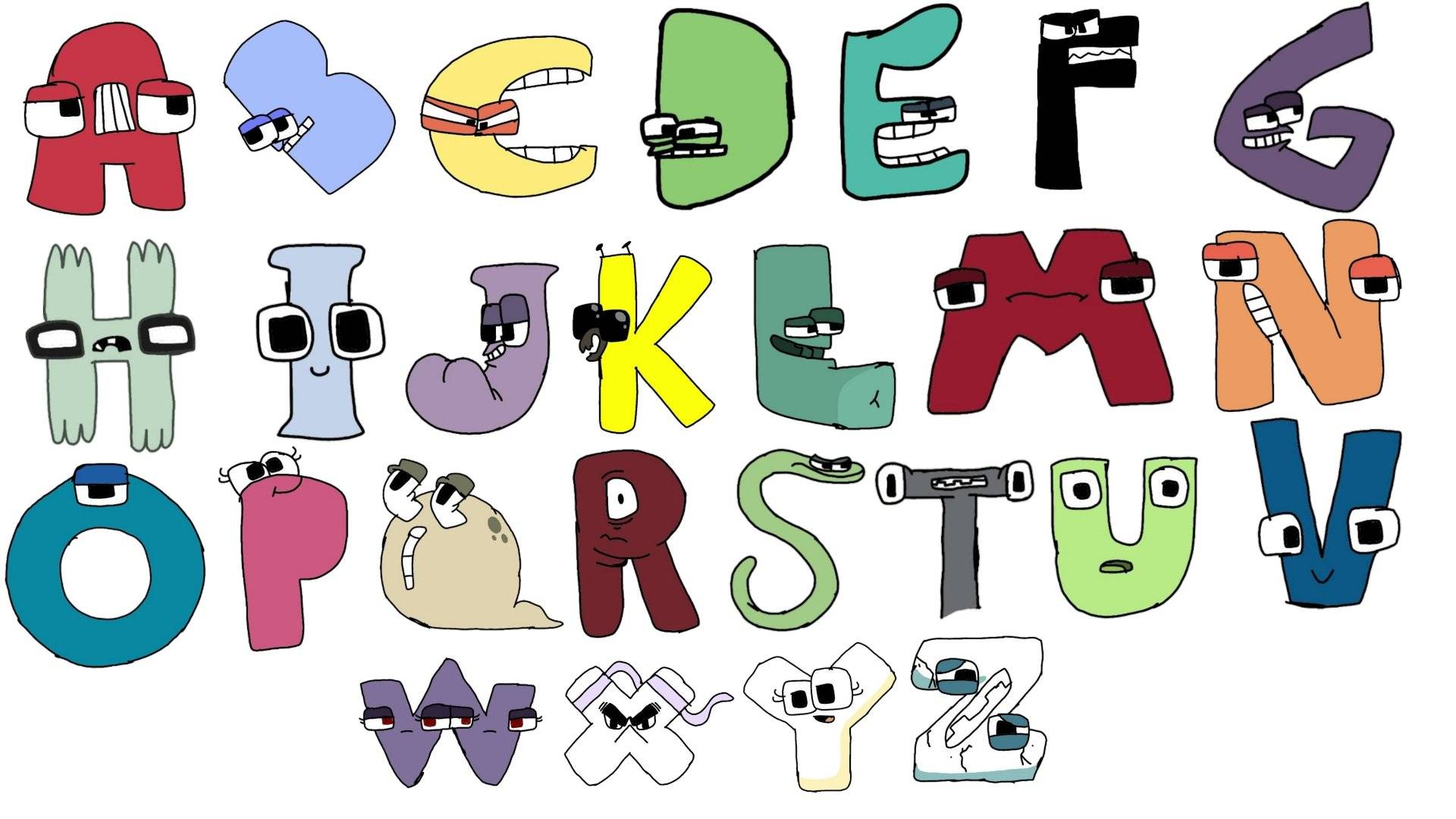 Alphabet Lore But Lowercase Letters (FIXED) by TheBobby65 on DeviantArt