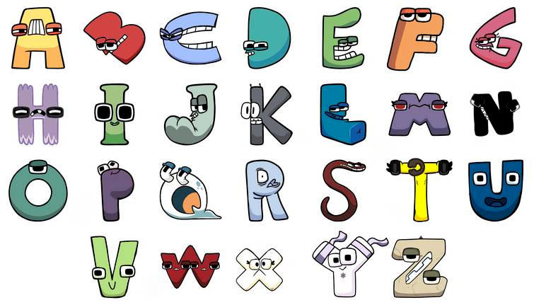 This is what would if the lowercase alphabet lore letters get their colors  extracted you can color them in : r/alphabetfriends