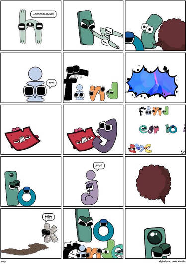 Alphabet Lore But They're Colors Are Swapped by TheBobby65 on