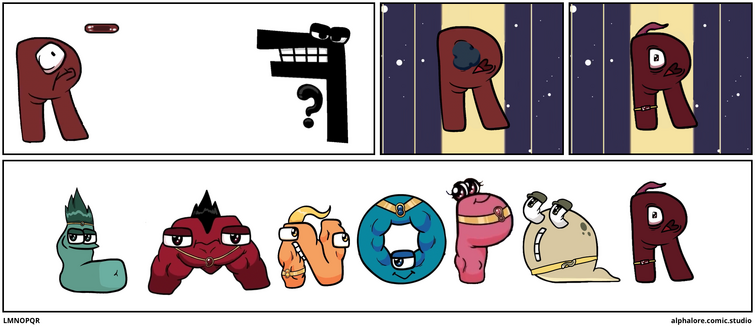 A comic I made in alphabet lore comic studio! by LovFawn on DeviantArt