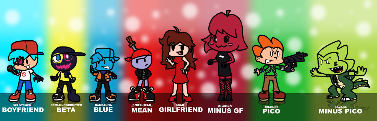 FNF RabbitRiceBall AU - Main Group by RRB-Official on DeviantArt