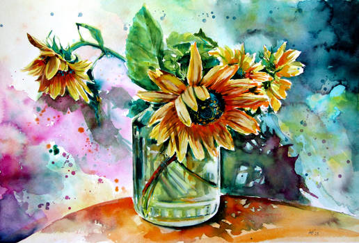 Sunflower Still Life