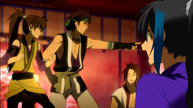 Heisuke, Shinpachi, Harada and Yuka