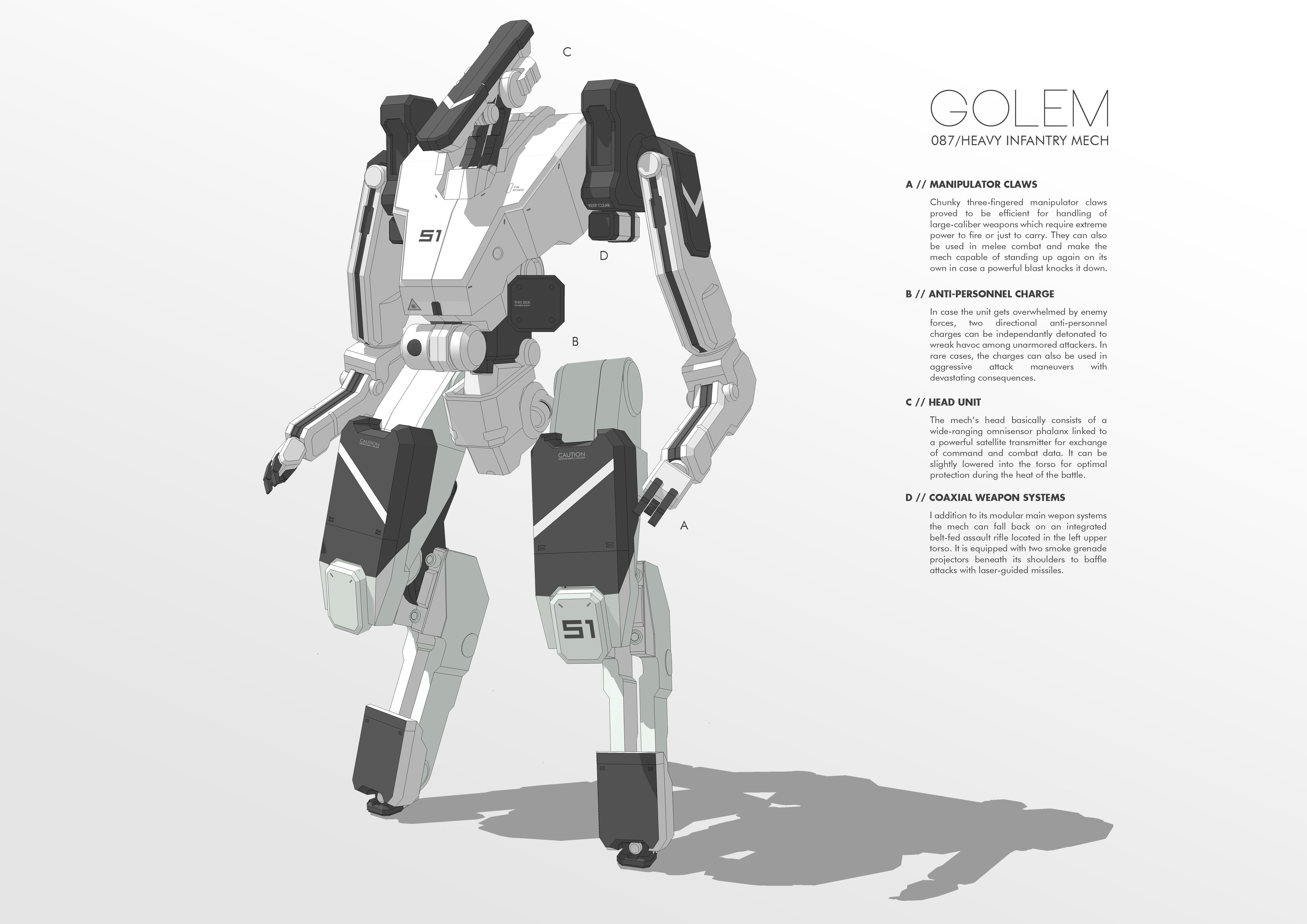 087/Heavy Infantry Mech GOLEM