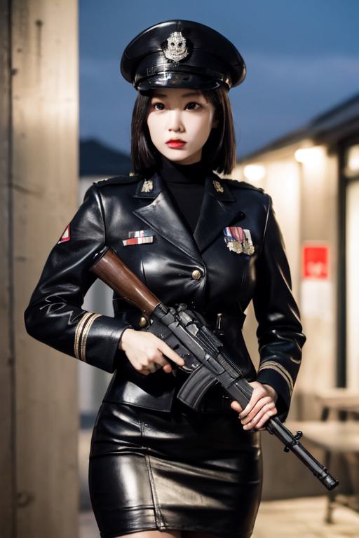 Black Lotus Officer With Gun standing guard by notfunnt on DeviantArt