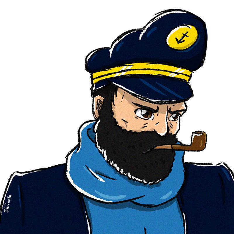 Computer Captain Haddock Computer Quick draw: Capitaine Haddock by CupcakeAmande on DeviantArt
