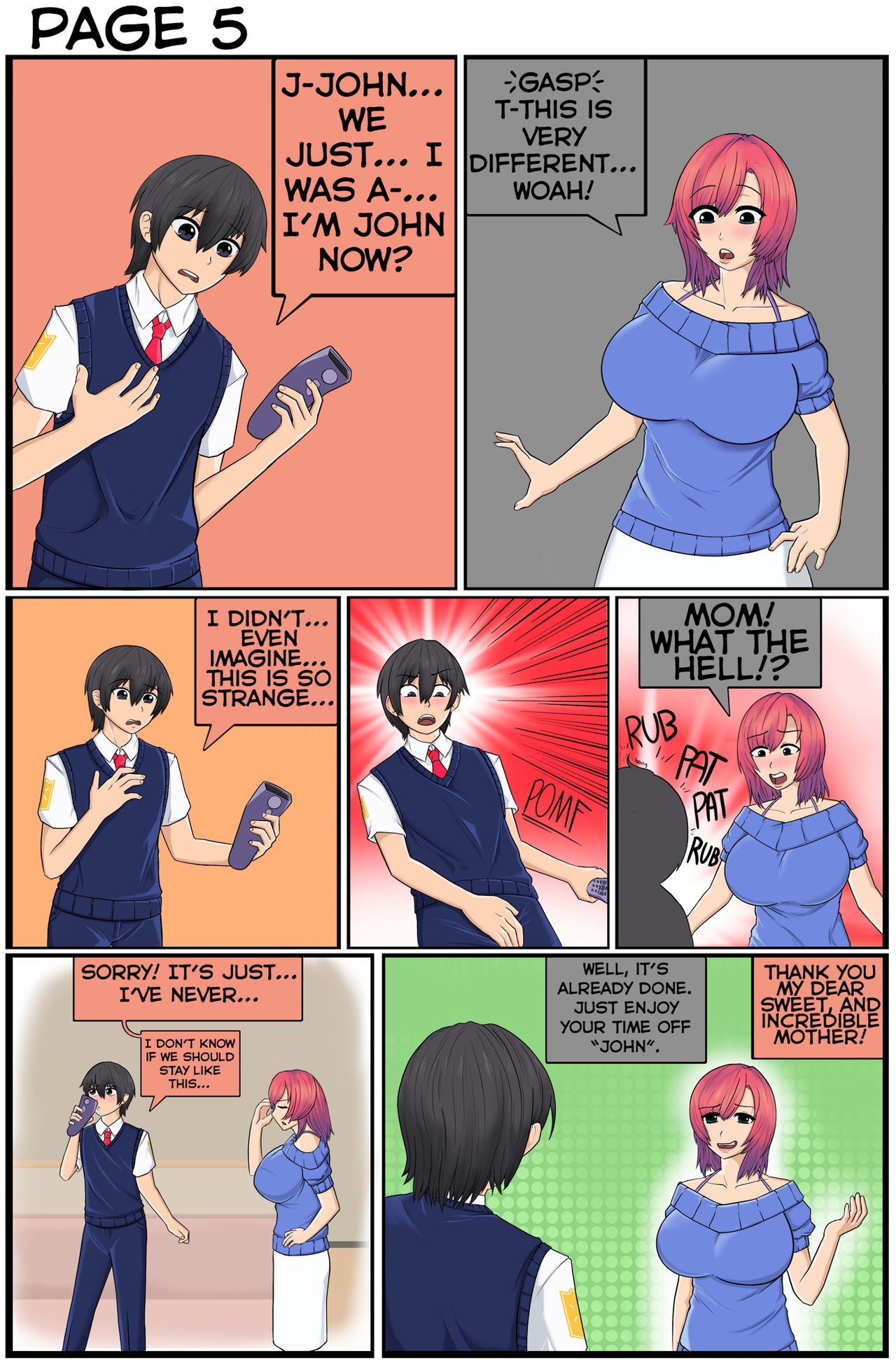 Pg 5/11 Student Transfer Sandra Body Swap Comic by on DeviantArt