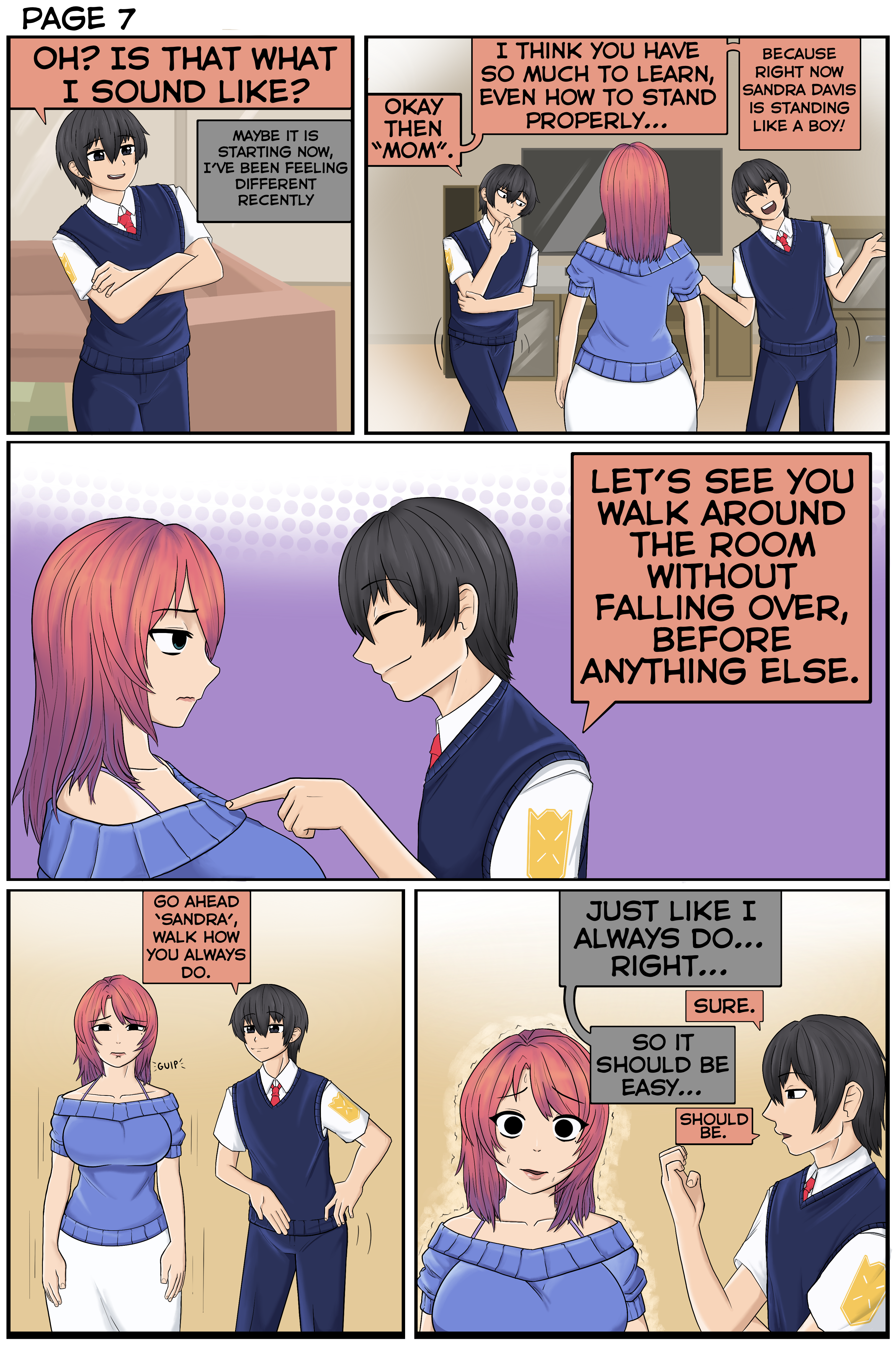 Transfer Deviantart Pg 7/11 Student Transfer Sandra Body Swap Comic by Tabneto on DeviantArt