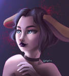 Bunny Oc Portrait By Nepluz Ded3rmn-pre by Nepluz