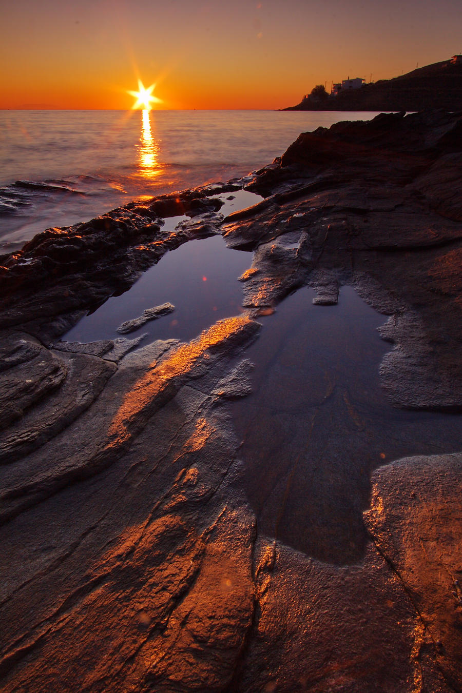 Starshine on a Greek coast