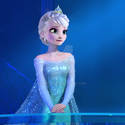 Elsa Coronation head on ice dress edit