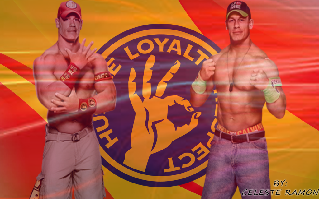 wwe John Cena: red and yellow