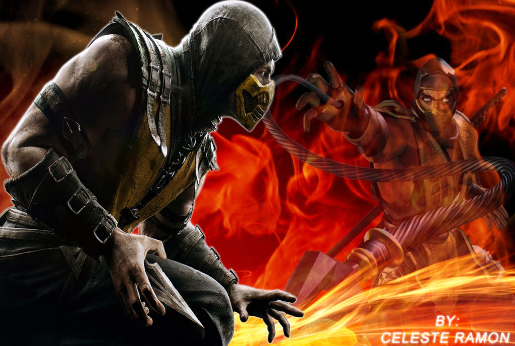 Mortal Kombat: Scorpion red