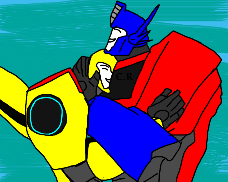 TF RID: Optimus and Bumblebee: Hugging