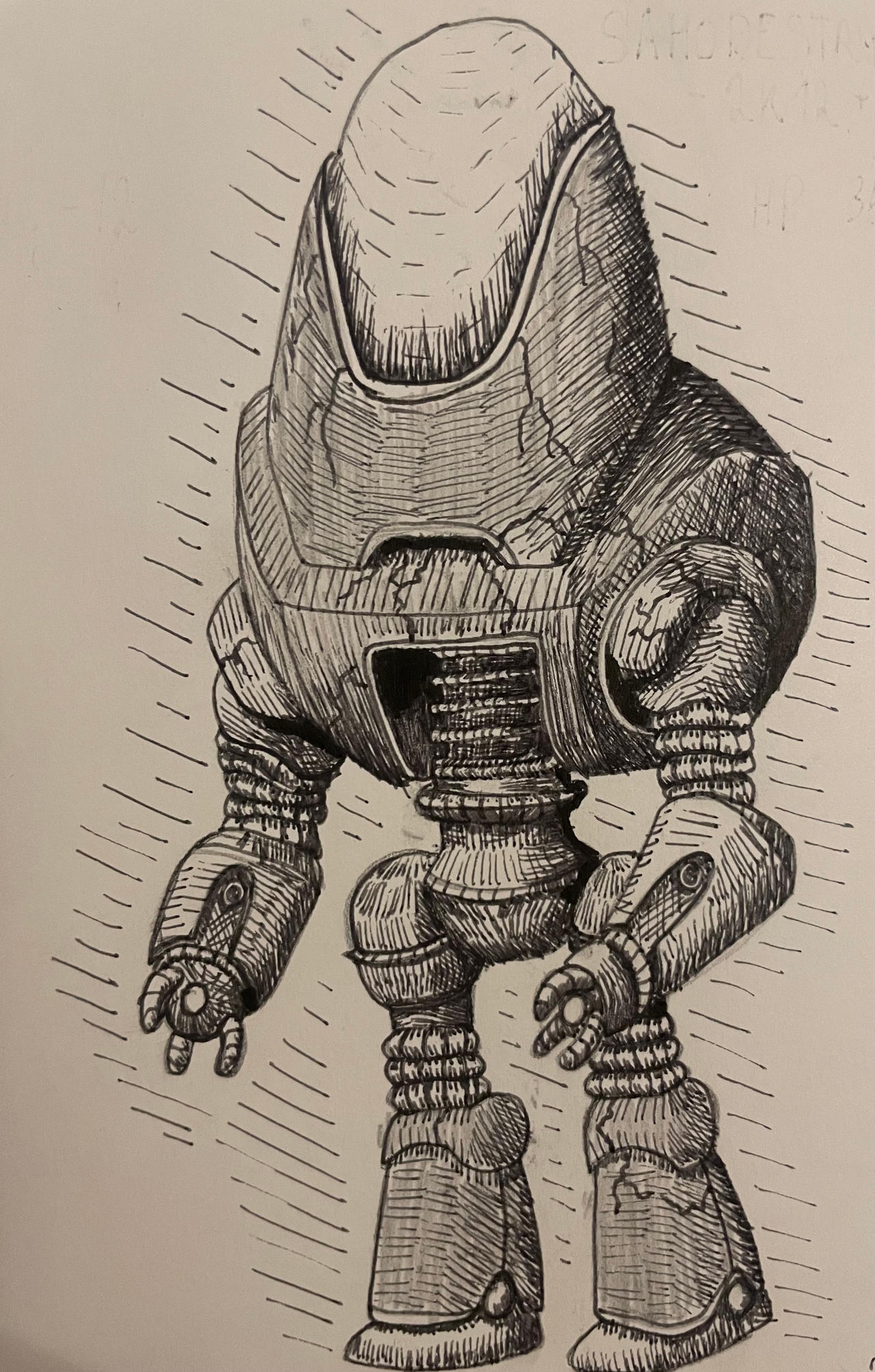Protectron Sketch Protectron fallout by AskarSVK on DeviantArt