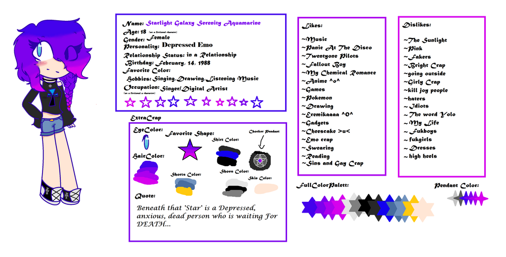 Oc Reading Reference reference sheet for my OC by StarlightGalaxyAQ on DeviantArt