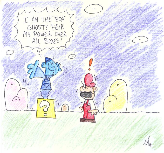 Mario Meets The Box Ghost