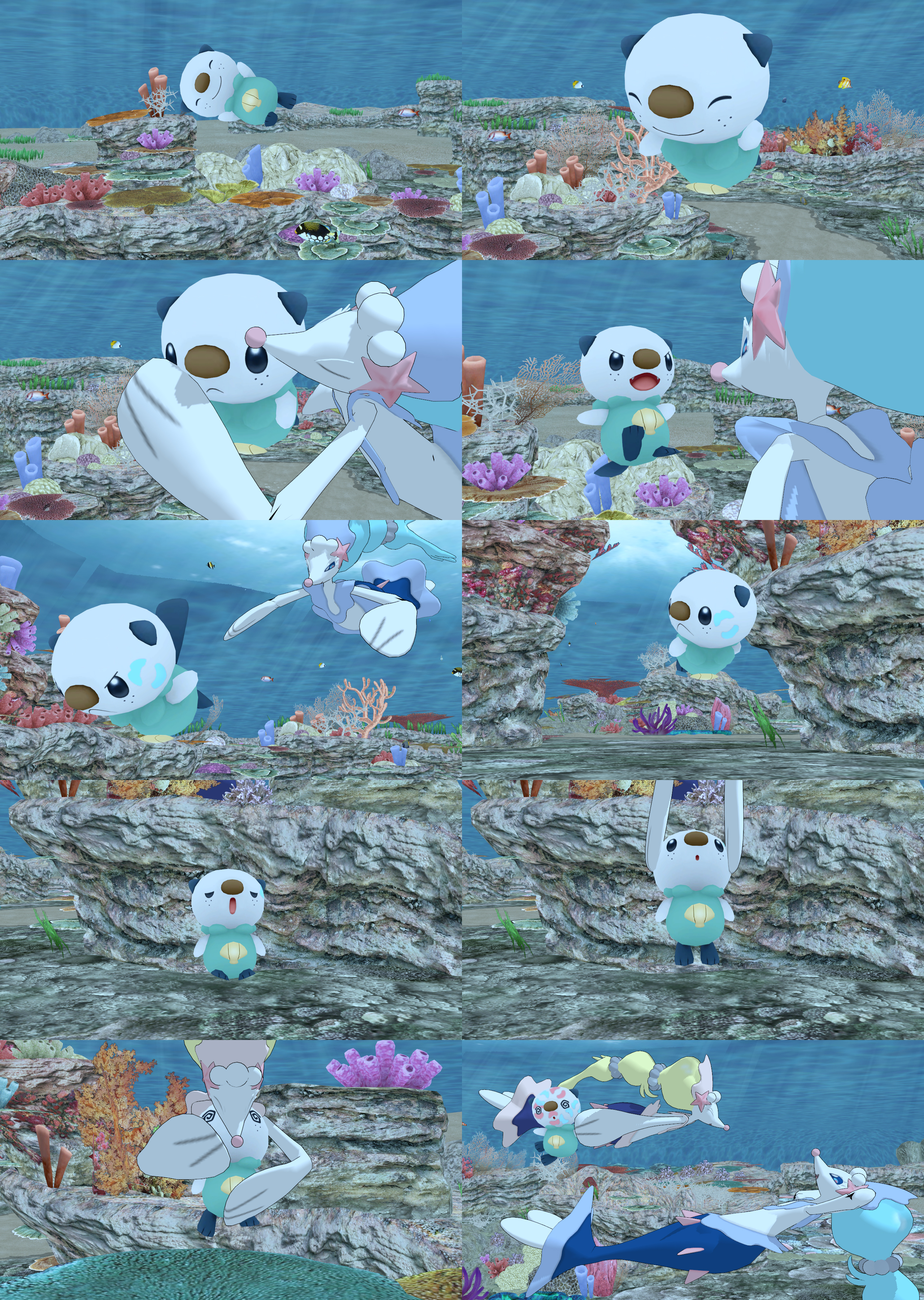 [MMD] (comic) (req) Oshawott gets ambushed!